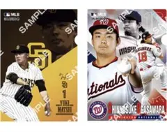 MLB クリアファイルコレクション 松井裕樹 小笠原慎之介 計2点 ガチャ