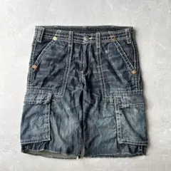 90s true religion バギーショーツ デニムカーゴ jorts古着 2026年最新】TRUE RELIGION 素材：デニム メンズ ショートパンツ
