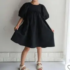 ワンピース バルーン袖ワンピース キッズ 子供服 女の子　120㎝