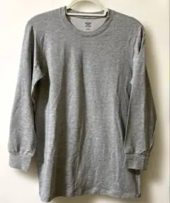 ユニクロ長袖シャツLグレー美品！