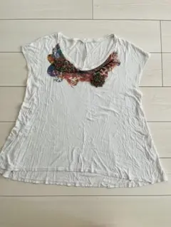 スナオクワハラ　刺繍　半袖　カットソーのサムネイル
