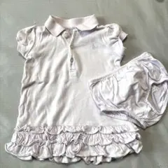 ラルフローレン　ライトピンク フリル付きポロシャツ セット