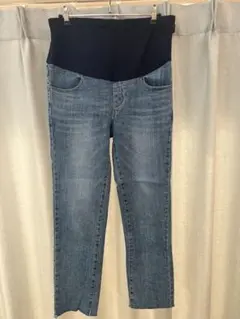 CHOCOAウォッシュストレート マタニティデニムパンツ　Lサイズ