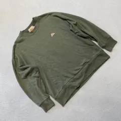 KELTY スウェット トレーナー クルーネック 刺繍ロゴ カーキ 長袖 メンズ