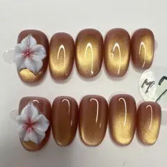 【最終価格】ゴールドグラデーション ネイルチップセット M