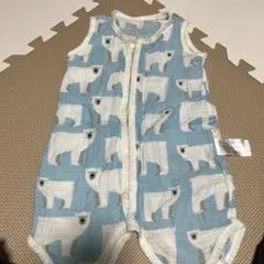 muslin free ベビー ロンパース くま柄