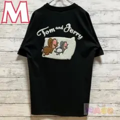 トムとジェリー　メンズ　Tシャツ　サガラ　タフィー　洋服　衣類　刺繍