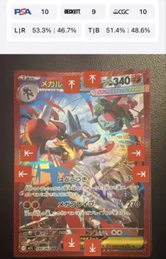 ② メガルカリオex SAR センタリング良好
