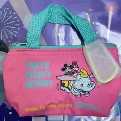 ディズニー カプセルトイ ミニポーチ カラビナ付き ダンボ
