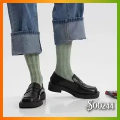 レディースソックス 靴下 個性的 おしゃれ 北欧 グレー 黒 モード 鎖 立体的