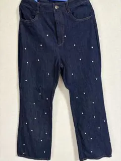マリークワント パールデニムパンツ MARY QUANT ネイビーのサムネイル