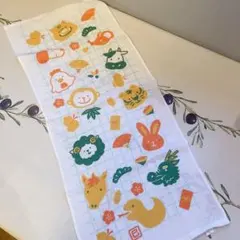 御年賀 フェイスタオル 十二支 干支 銭湯 綿100%