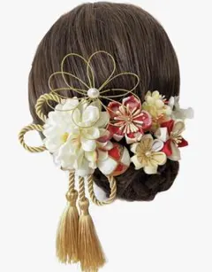 和風 髪飾り 花モチーフ 振袖