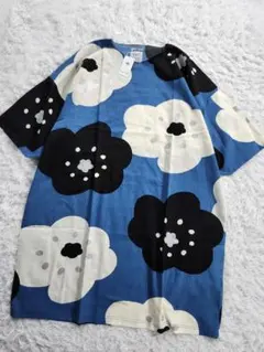 【新品】ソウソウ SOU SOU 貫頭衣 ほほえみ柄 薙刀長方形衣 ワンピース