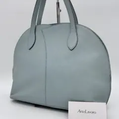 ArteLavoro アルテラボーロ　レザー　ハンドバッグ　ブラック　イタリア製 ArteLavoro アルテラボーロ レザー ハンドバッグ ブラック イタリア製