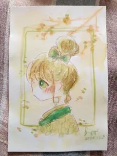 女の子　イラスト　原画