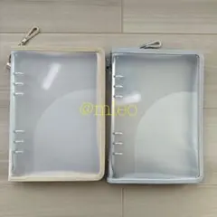 【新品】ダイソー 6リングファイル バインダー A5 シール帳 2個セット ④