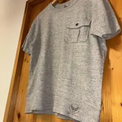 【美品❗️】バズリクソンズ AAFマークプリントポケット杢グレー丸胴Tシャツ M