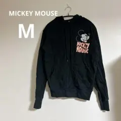 ディズニー ミッキーマウス 【M】パーカー フーディー ブラック　Disney