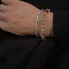 石*川様 s925 テニスブレスレット　18cm 4mm テニスチェーン