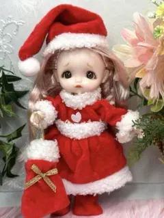 サンタクロースの衣装を着た人形、クリスマス、プレゼント、ドール