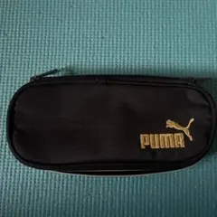 PUMA 黒 筆箱 仕切り付き