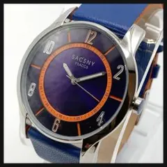 【稼働】SACSNY Y'SACCS★イザック メンズ 腕時計 クオーツ ブルーのサムネイル