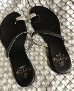 プラダ 三角ロゴ サンダル エナメル ブラック 38 PRADA - メルカリ