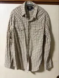 RRL ベージュ チェック柄 長袖シャツのサムネイル