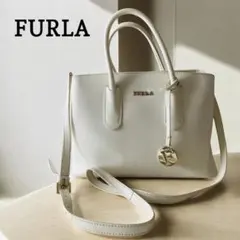 koko様美品‪☆ FURLA テッサ 2way ショルダーバッグ　オフホワイト