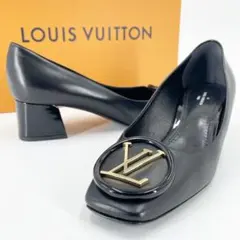 未使用級　ルイヴィトン　マドレーヌ・ライン　パンプス　サークルロゴ　LV