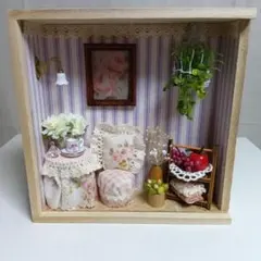 ♥️ハンドメイド ミニチュア ドールハウス 　優雅に ティータイムを♥