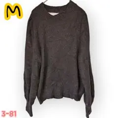 美品TIME and Tru ブラック 長袖ニットセーター M