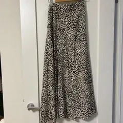 ヒョウ柄ロングスカート サイズF