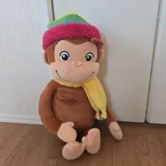 おさるのジョージ ぬいぐるみ マフラー付き