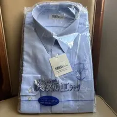新品未使用　水色無地 ドレスシャツ 40-82 形態安定加工