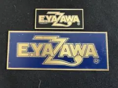 矢沢永吉　メタルステッカー　ブラックゴールド(カンパニー)、ブルー2種 矢沢永吉✦E.YAZAWA✦エンブレムステッカー✦新品 - メルカリ