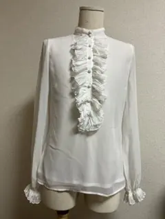 SLY フリル付きホワイトブラウス サイズM