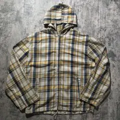 90s Eddie Bauer コットンアノラック チェック柄 白タグ 古着 - メルカリ