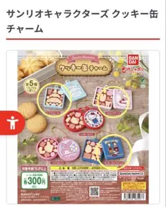 サンリオキャラクターズ　クッキー缶チャーム　3種セット