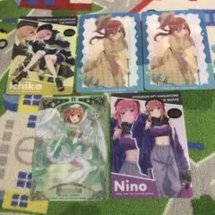 五等分の花嫁 ブラインドコレクションシート5枚　一花二乃三玖四葉