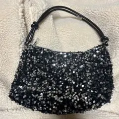 新品】スパンコールバッグ ショルダーバッグ パーティバッグ シルバー 結婚式