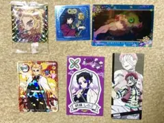 鬼滅の刃 シール&カード 6枚セット