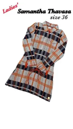 Samantha Thavasa サマンサタバサ　ワンピース　チェック　36