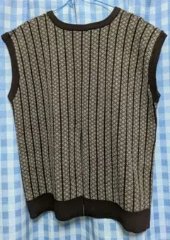 JAYRO ニットベスト ブラウン スリット入り 秋冬