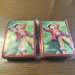 ワンピースカード 夢の果てルフィ　スリーブ　2個セット