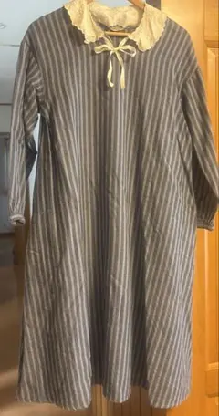 Samansa Mos2 サマンサモスモス　ロングワンピース　付け襟付き