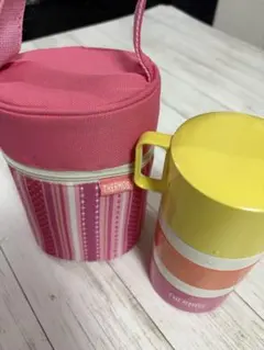 【美品】THERMOS サーモス 保冷バッグ付き 3段お弁当箱