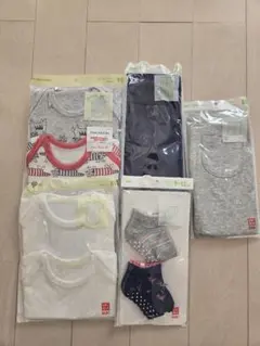 【新品】ユニクロ ベビー服セット 90～80サイズ　５点セット