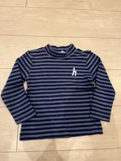 hakka kids 長袖ボーダーTシャツ 100